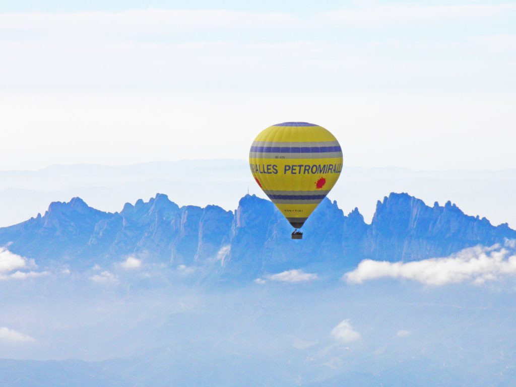Hot-Air Balloon over Montserrat 