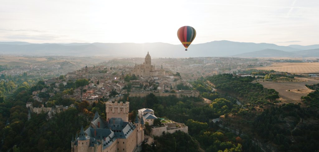 Hot Air Balloon over Segovia