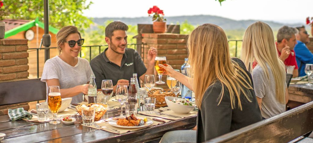 Lunch at farmhouse